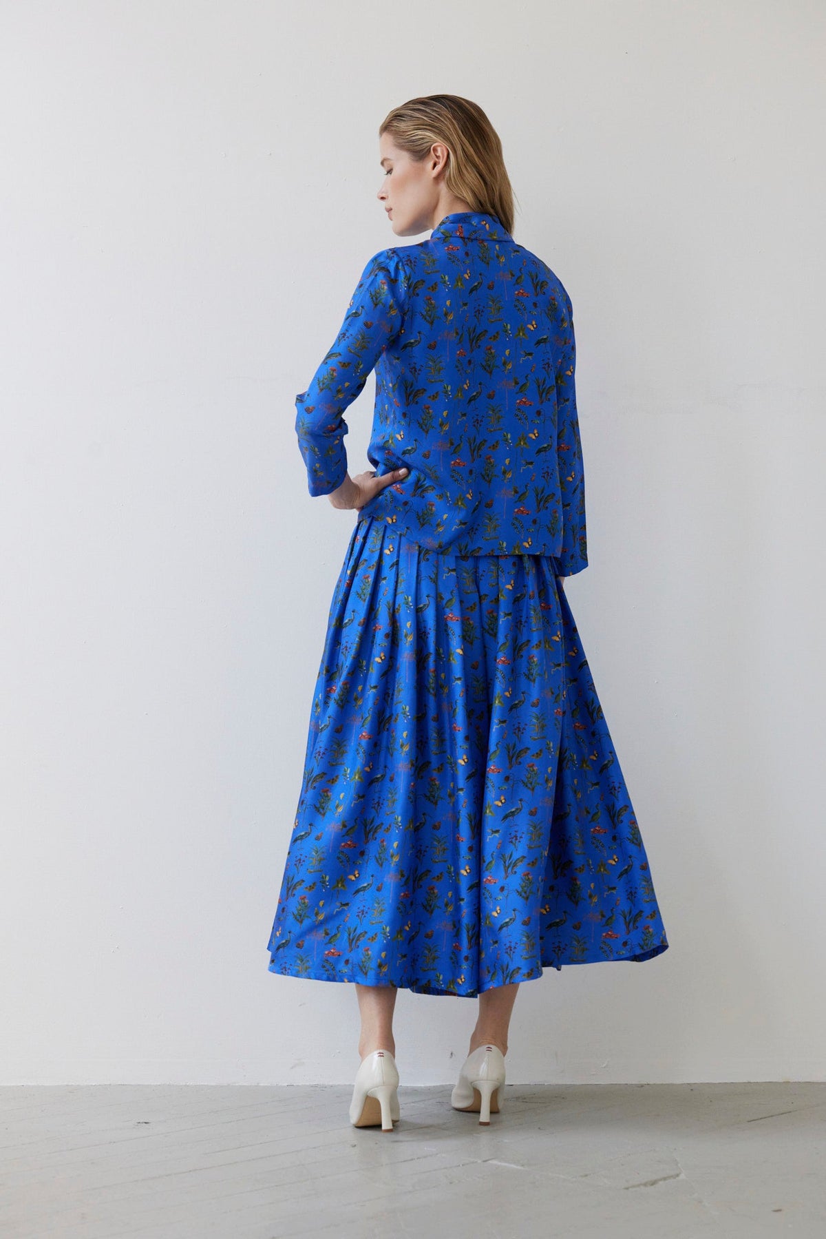 Binty Blouse in Audubon Silk Twill Tops CHRISTINE ALCALAY - 5