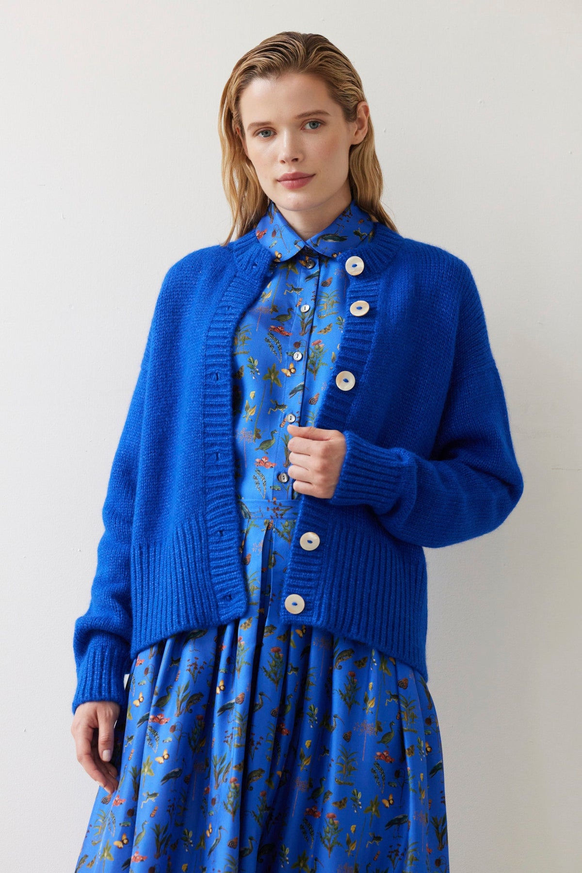 Binty Blouse in Audubon Silk Twill Tops CHRISTINE ALCALAY - 7
