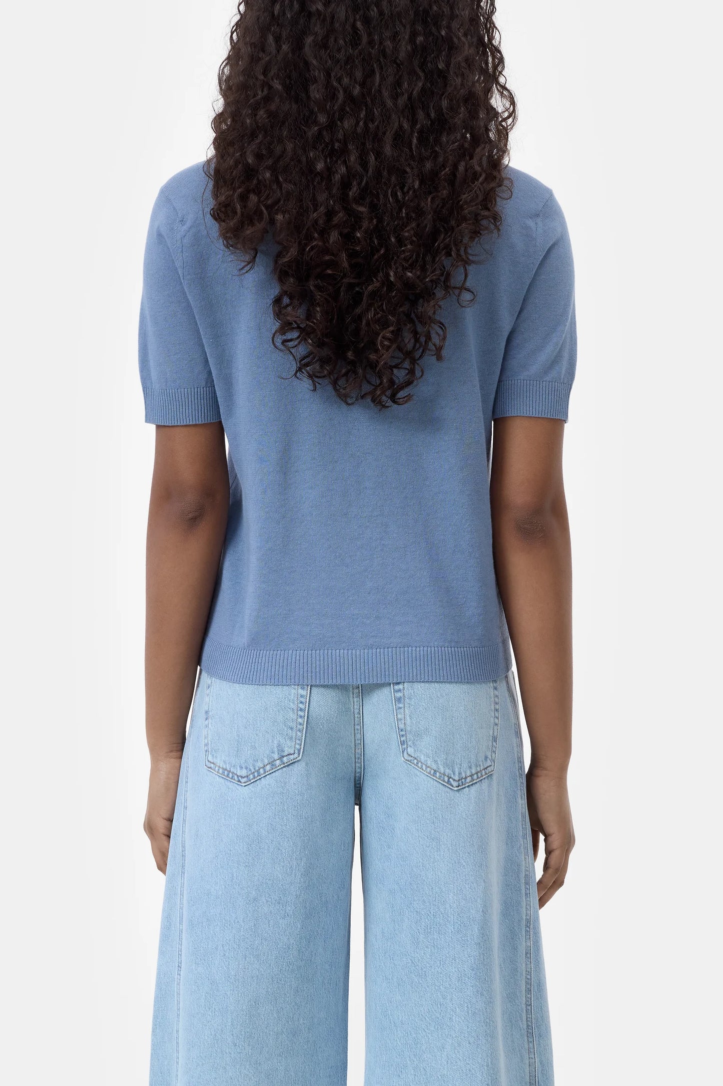 V-neck short sleeve Tops Closed