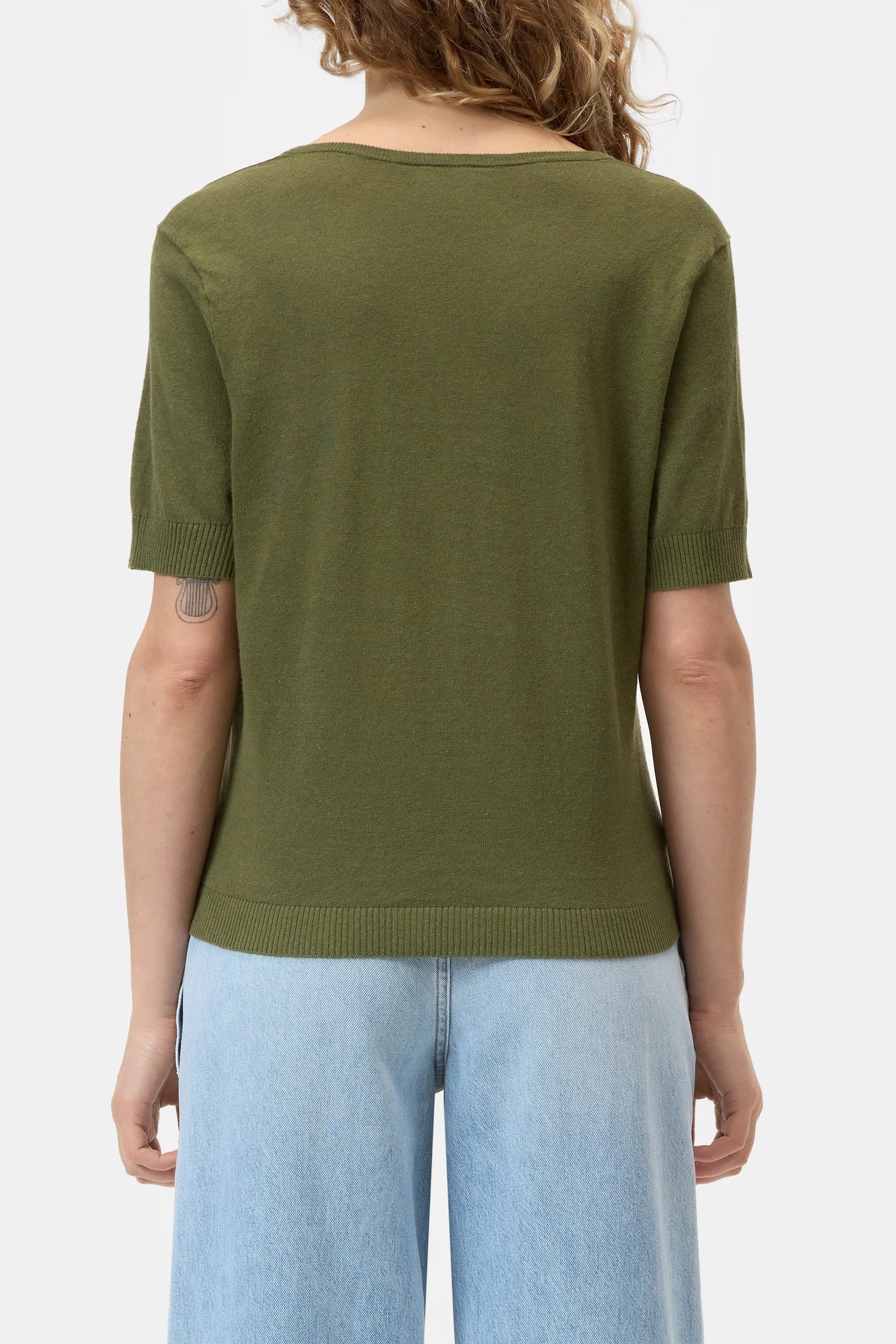 V-neck short sleeve Tops Closed