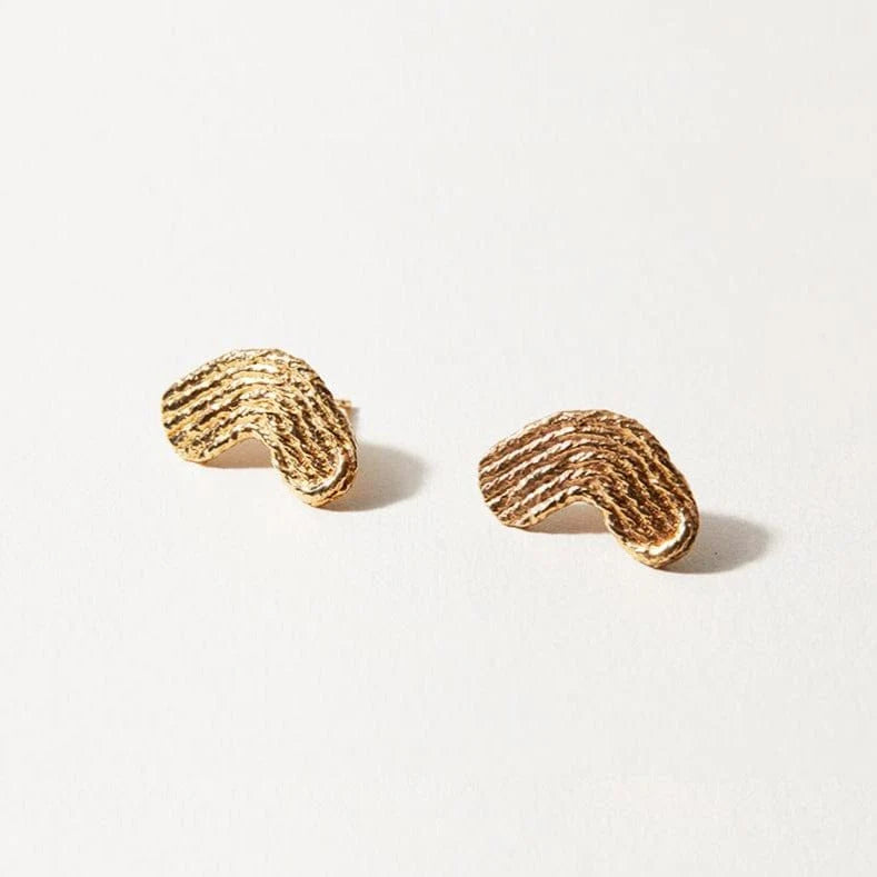 Maya Arc Earrings Earrings Cog 14K Gold Plate  