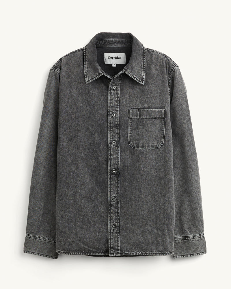 mens Washed Denim shirt