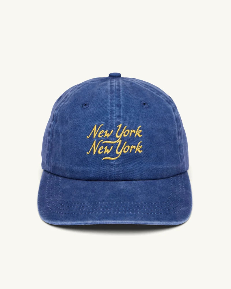 Washed Script Cap Hats Corridor Navy O/S