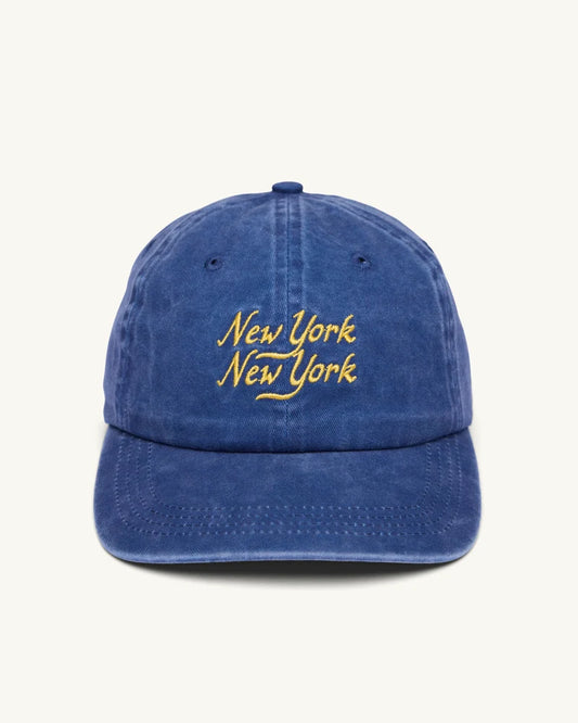 Washed Script Cap Hats Corridor Navy O/S