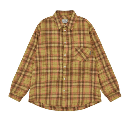 Country Check Shirt Shirts Kappy Yellow OS
