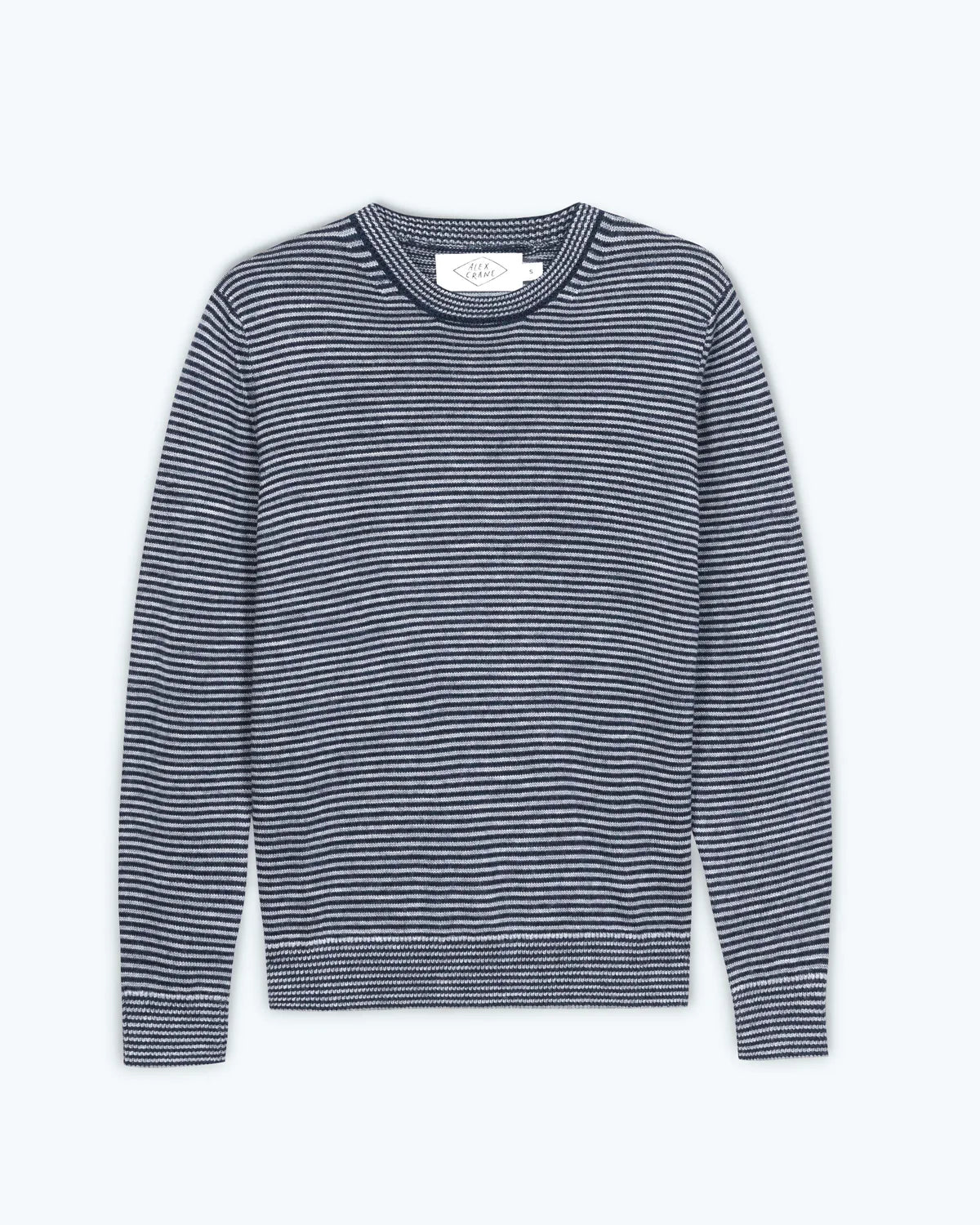 Campo Merino Wool Sweater Sweaters Alex Crane Indigo Lines S 