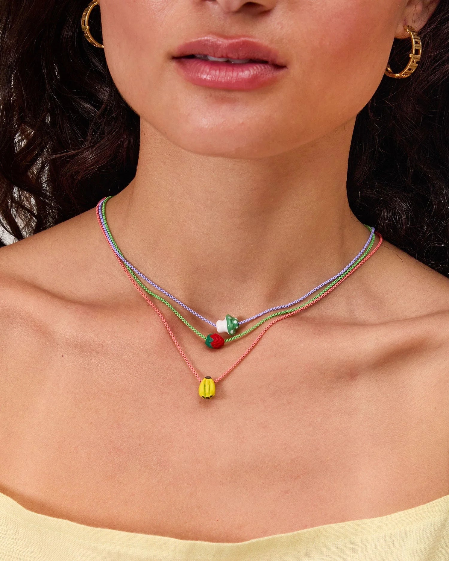 Ceramic Bead Necklace Set Jewelry Clare V.