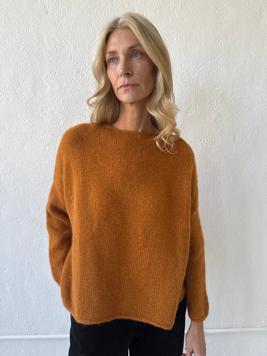 Ines Alpaca Sweater in Oro Sweaters CHRISTINE ALCALAY Oro One size
