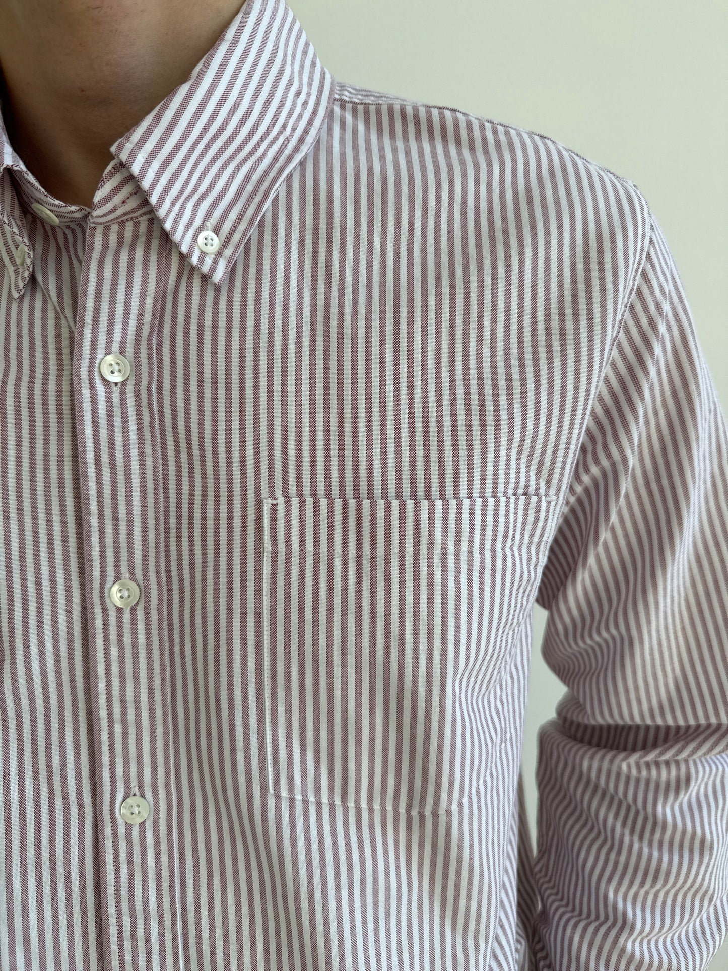 Stripe Oxford Shirts Corridor Red M