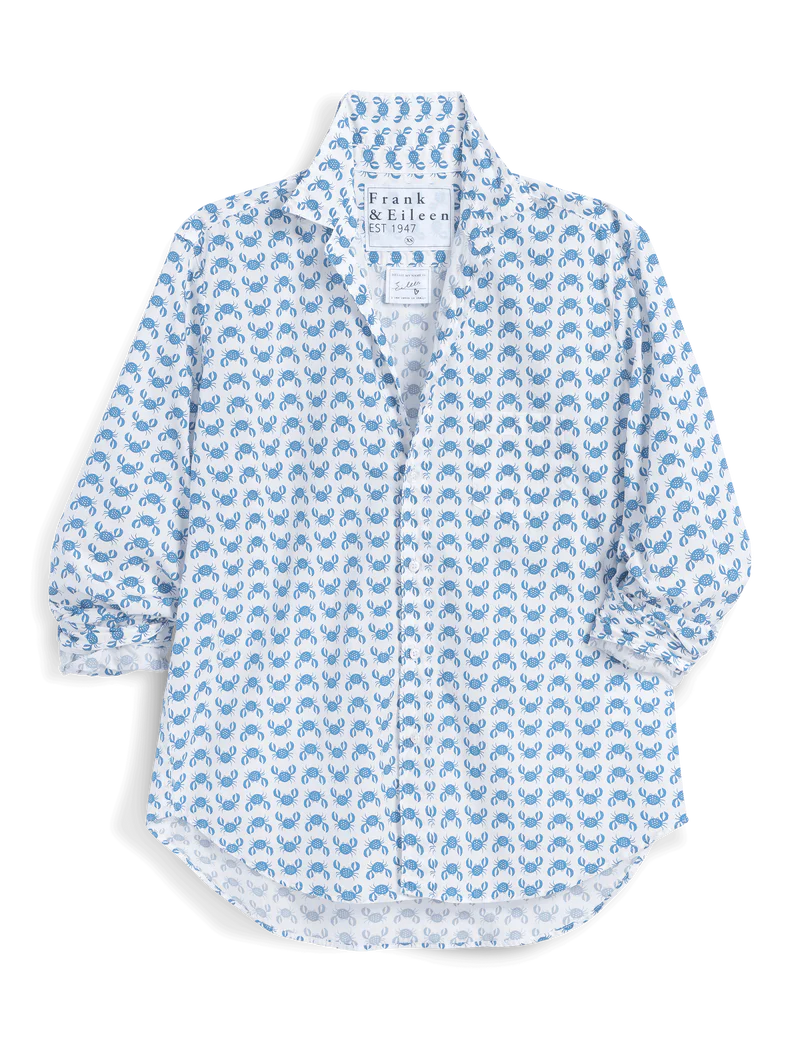 Italian, Relaxed Button-Up Shirt - Italian Cotton Shirts Frank & Eileen