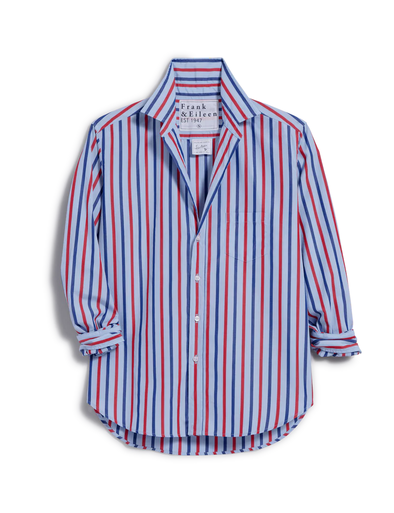 Eileen, Relaxed Button-Up Shirt - Superlux Cotton Tops Frank & Eileen