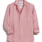Darker Red Striped Linen