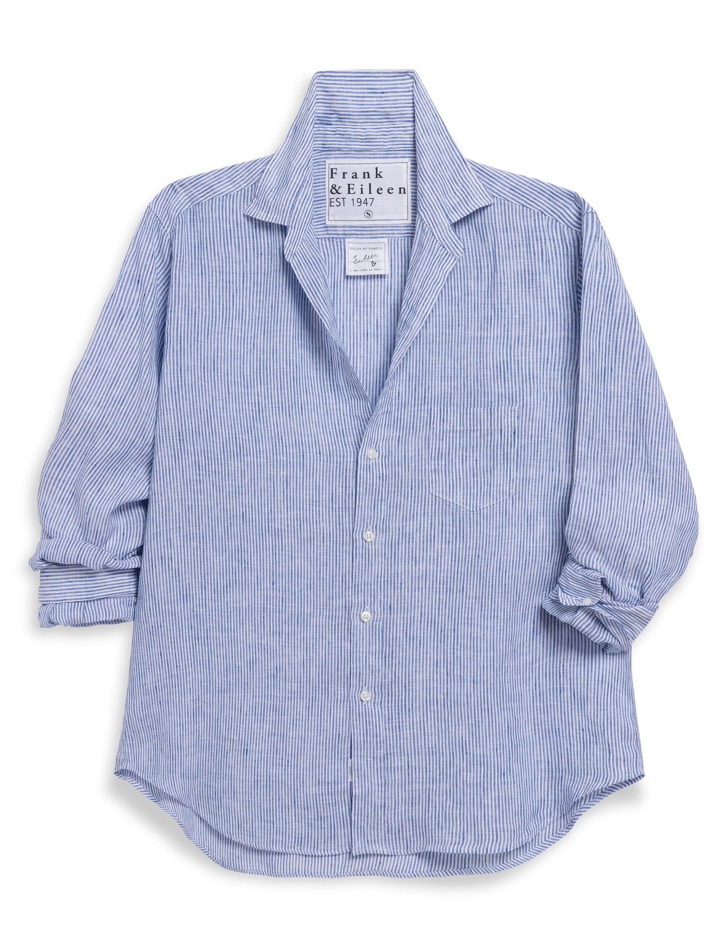 Eileen, Relaxed Button-Up Shirt - Italian Classic Linen Shirts Frank & Eileen