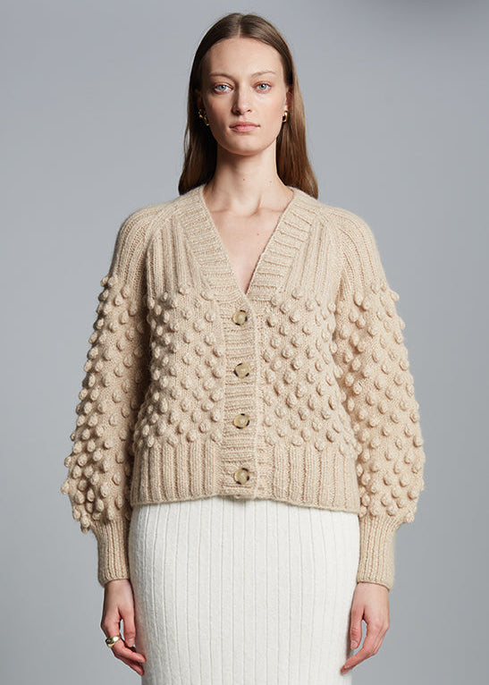 Sage Cardigan Sweaters Eleven Six Pale Camel M/L