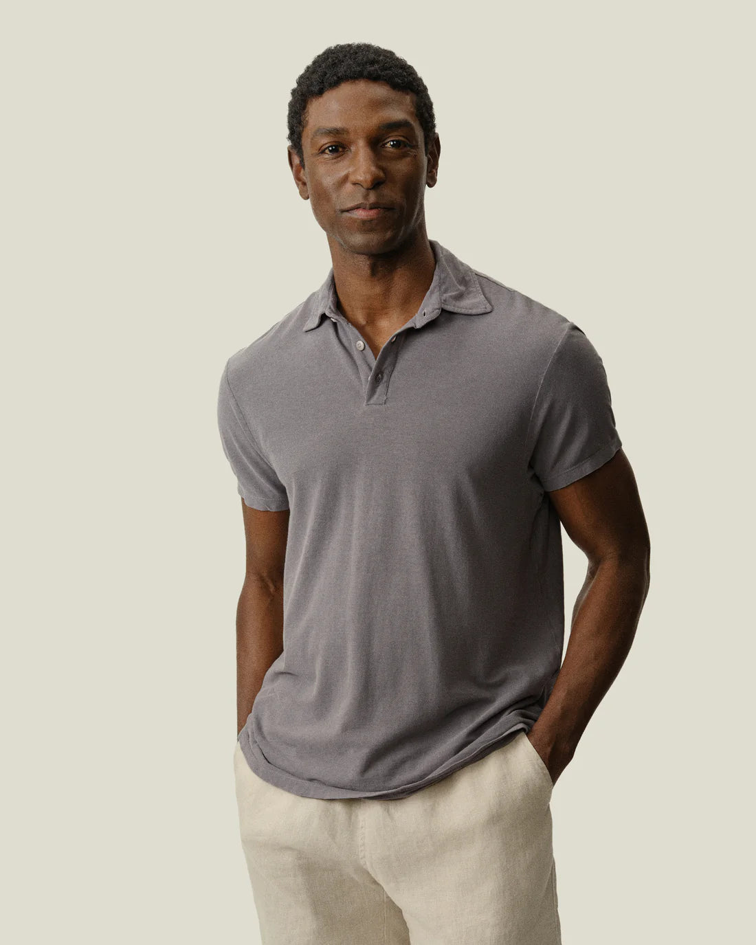 Crepe Polo Polos Alex Crane