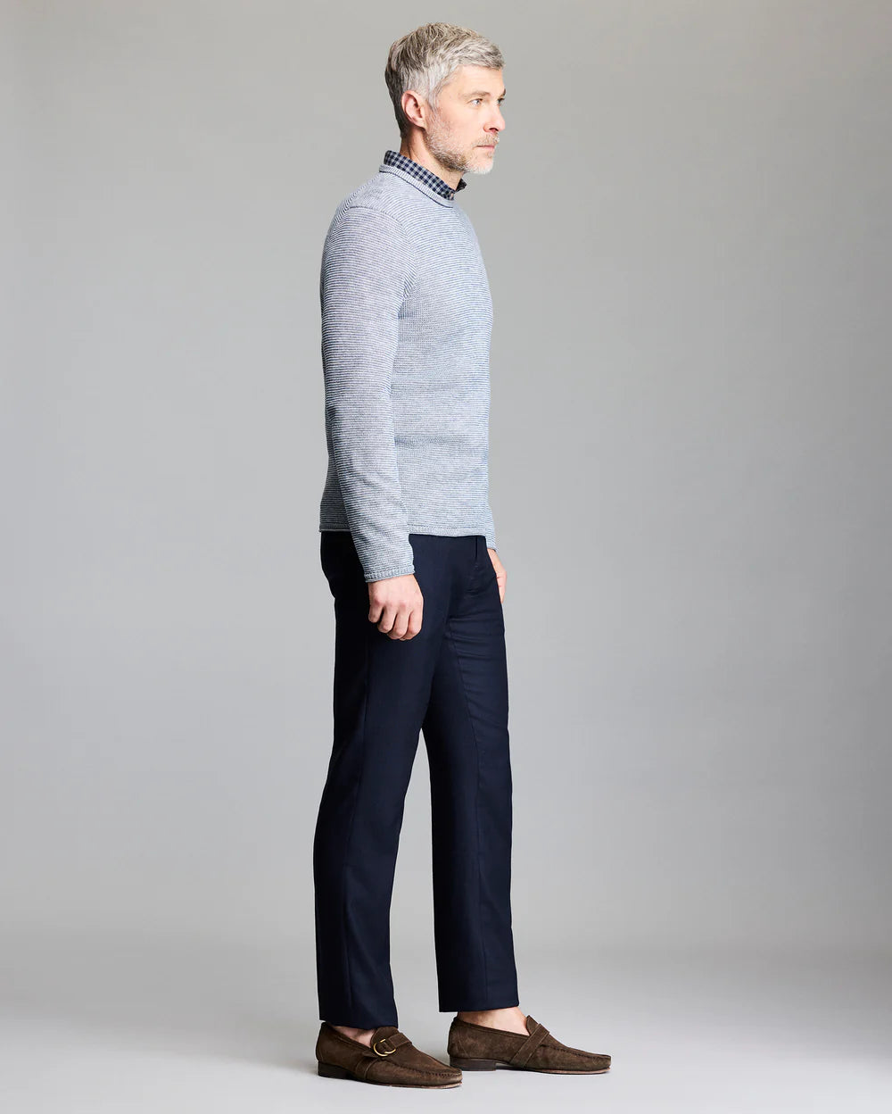 Tuck Stripe Crewneck Sweater Sweaters Billy Reid