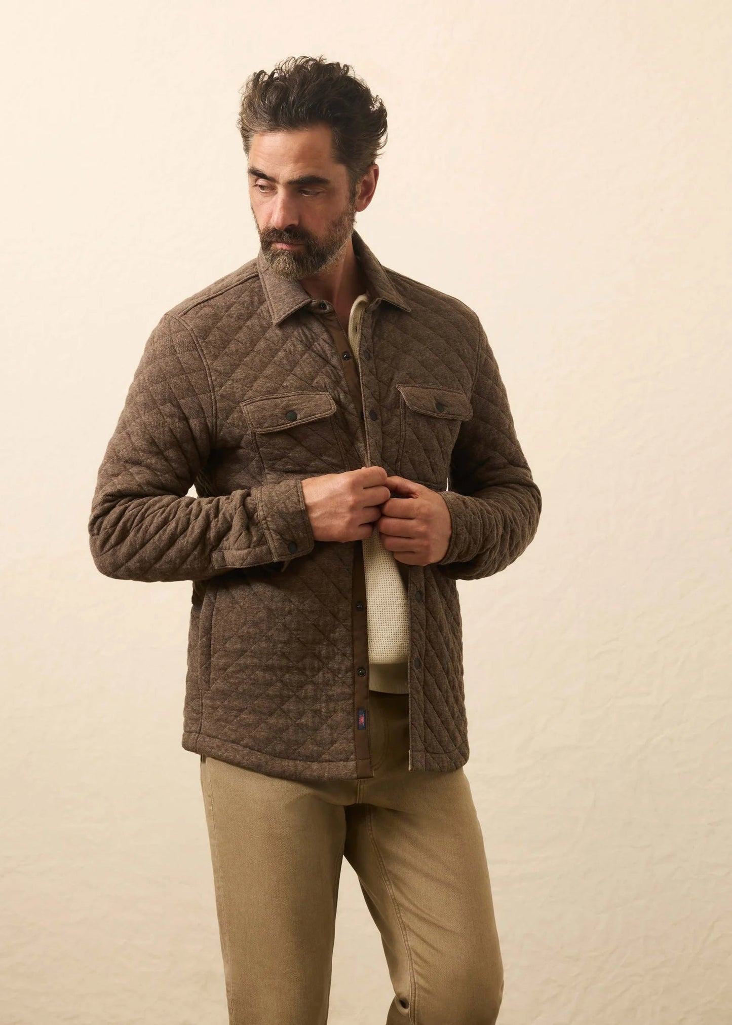 Epic Quilted Fleece CPO Jackets & Outerwear Faherty