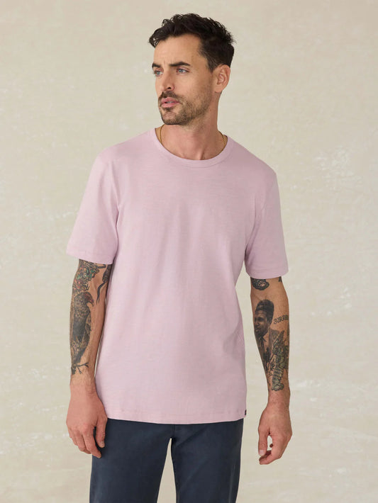 Sunwashed Pocket Tee T Shirts Faherty Vista Plum S