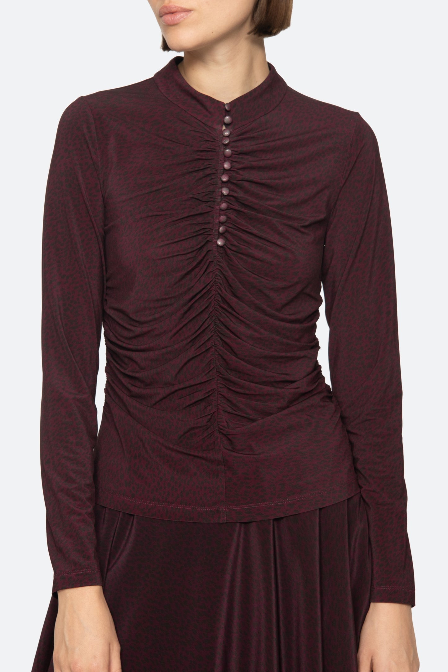 Charlize Print L/SLV Top Shirts SEA NEW YORK