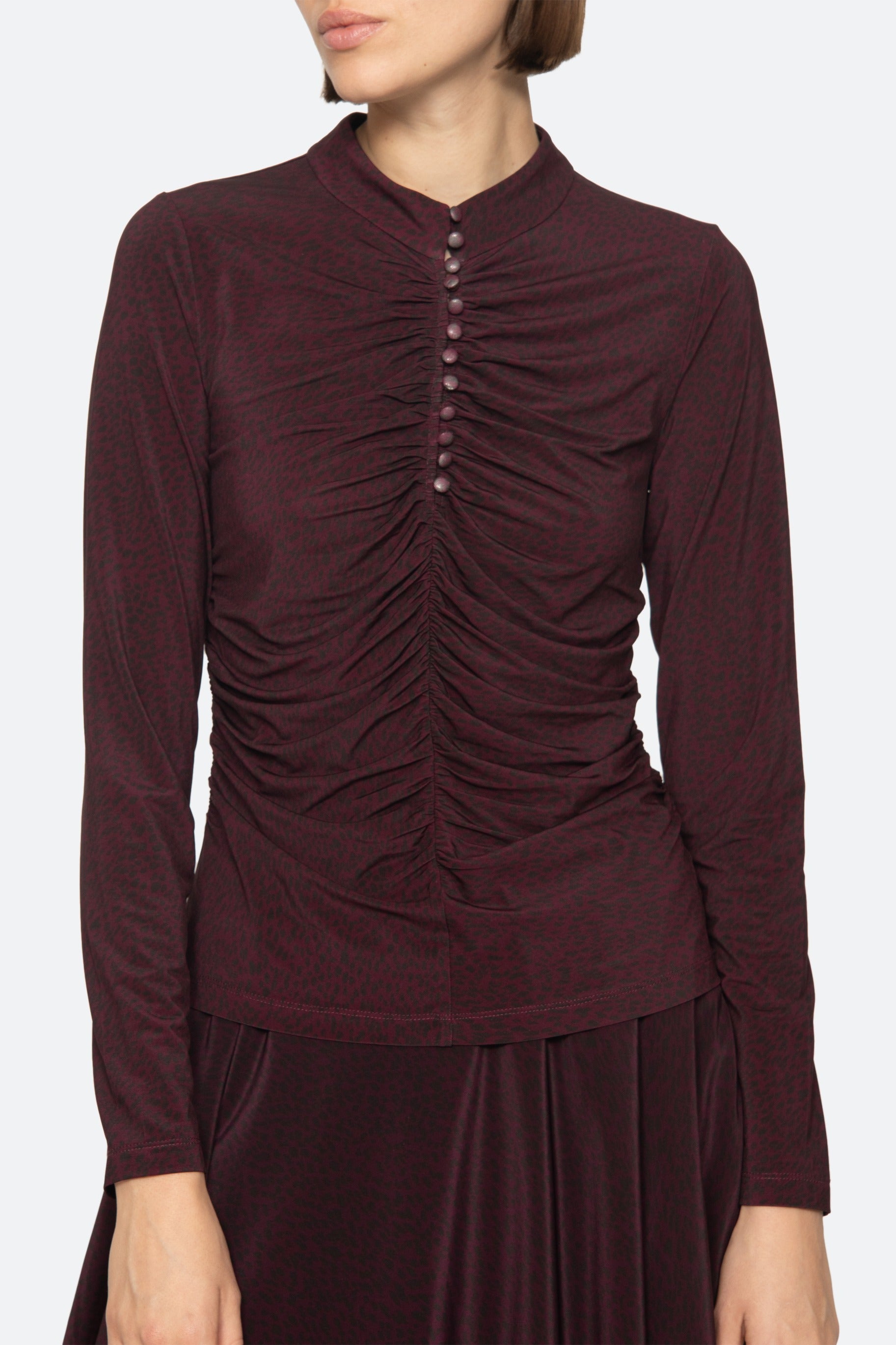 Charlize Print L/SLV Top Shirts SEA NEW YORK