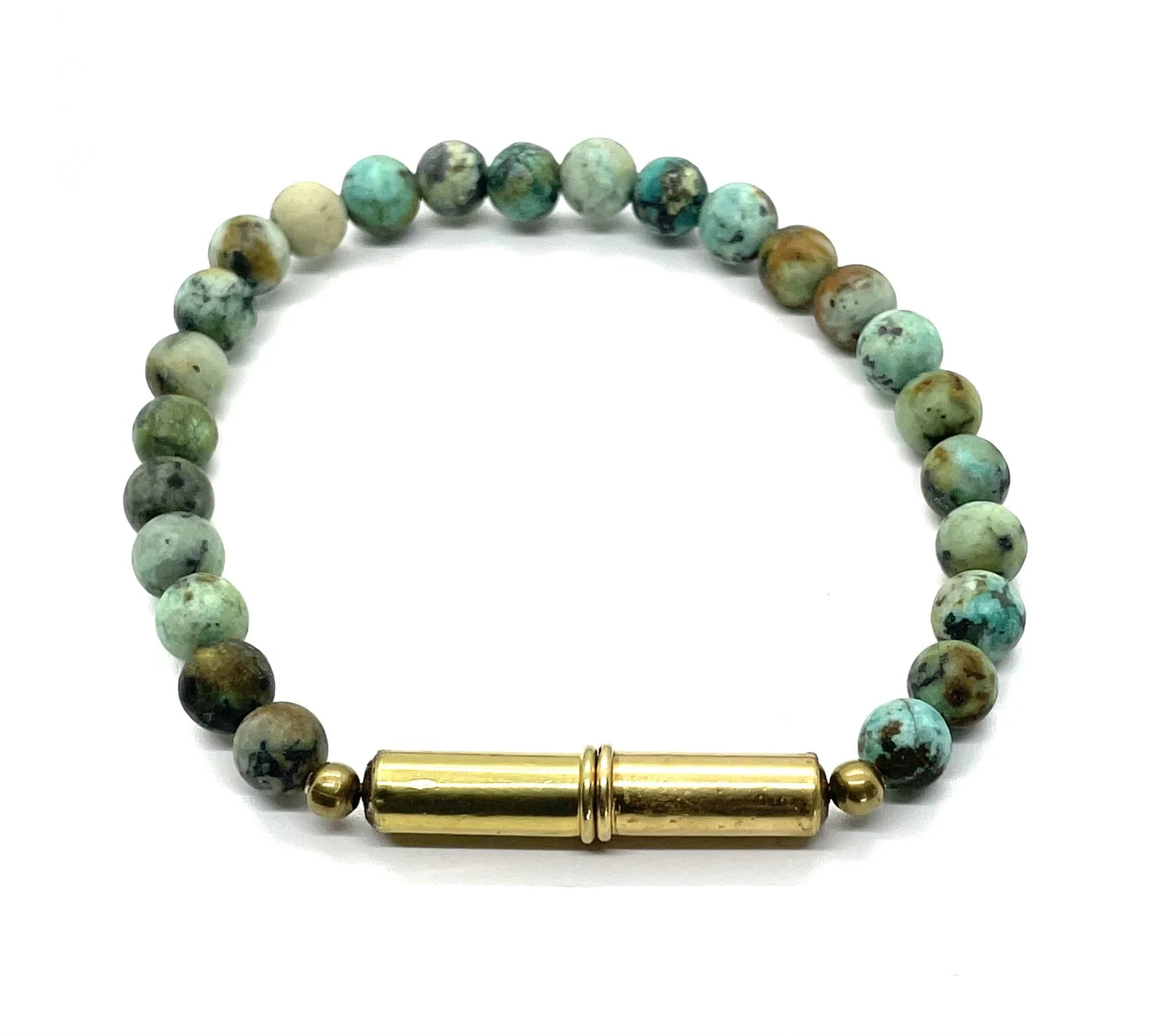 Flint Beaded Single Bracelet Jewelry Tres Cuervos Large African Turquoise