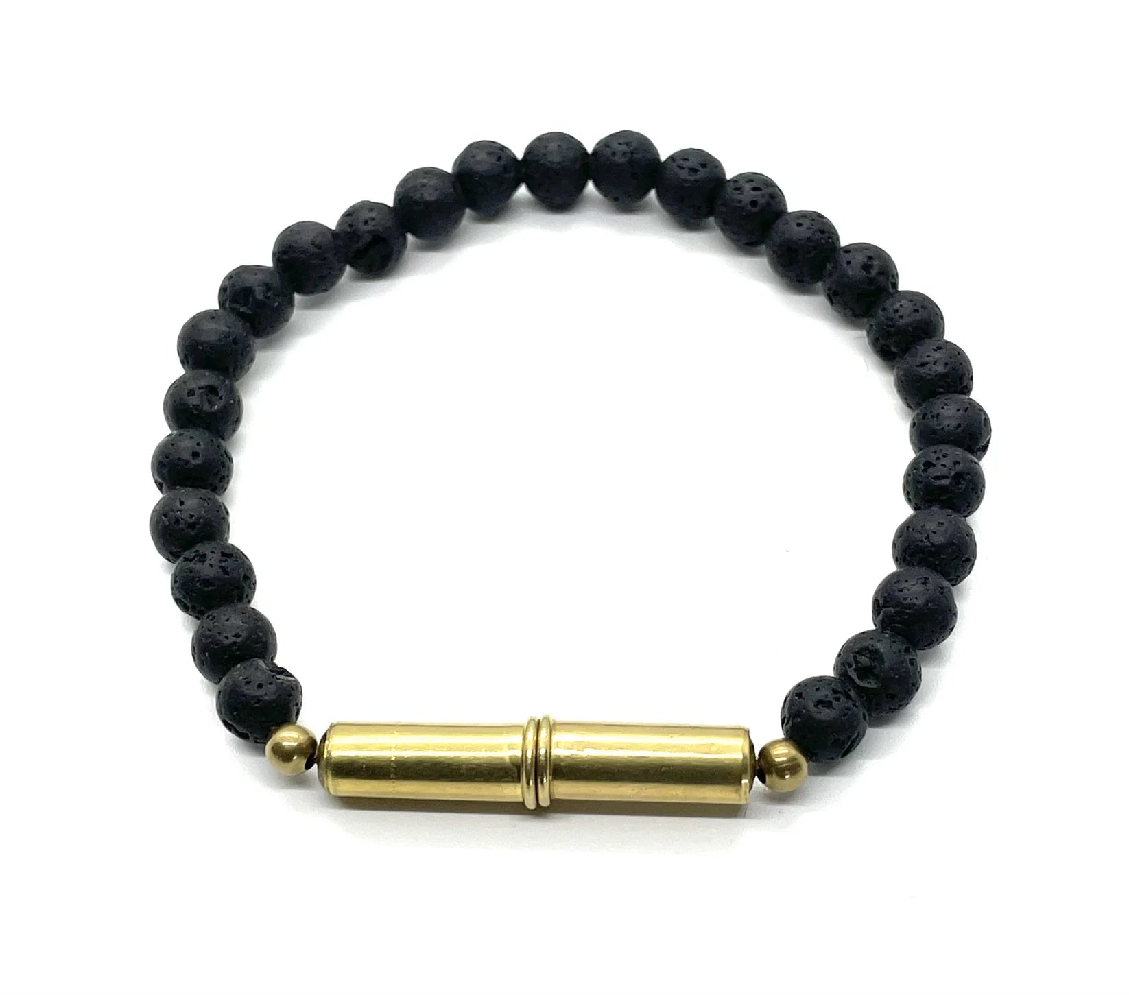 Flint Beaded Single Bracelet Jewelry Tres Cuervos Large Lava