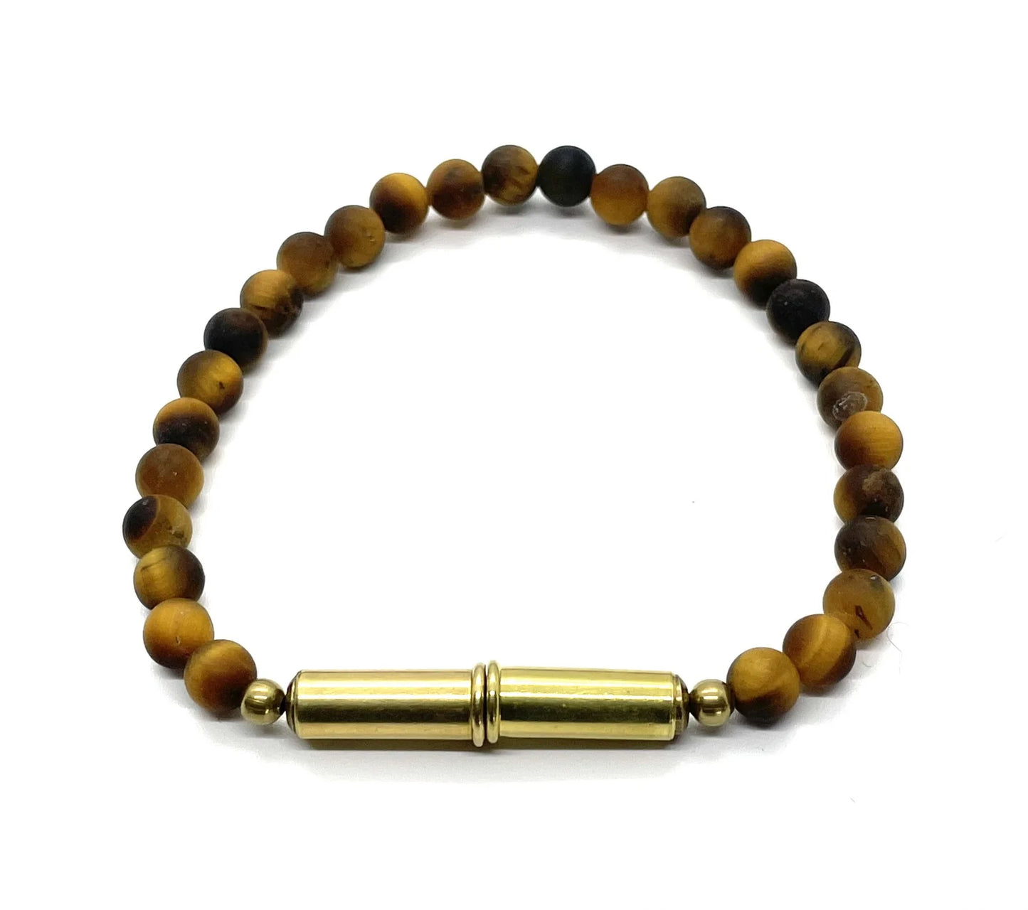 Flint Beaded Single Bracelet Jewelry Tres Cuervos Large Tiger Eye