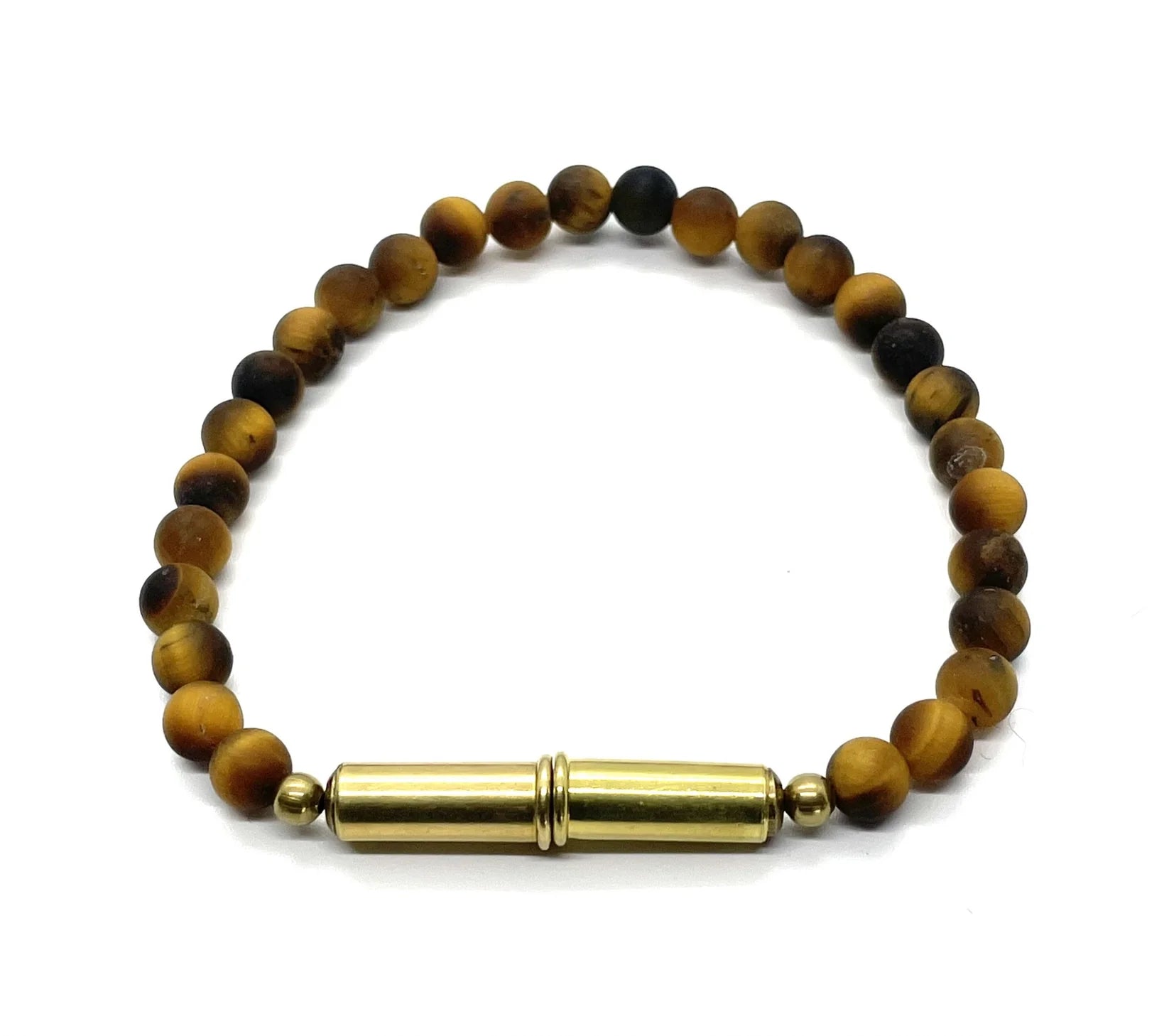 Flint Beaded Single Bracelet Jewelry Tres Cuervos Large Tiger Eye