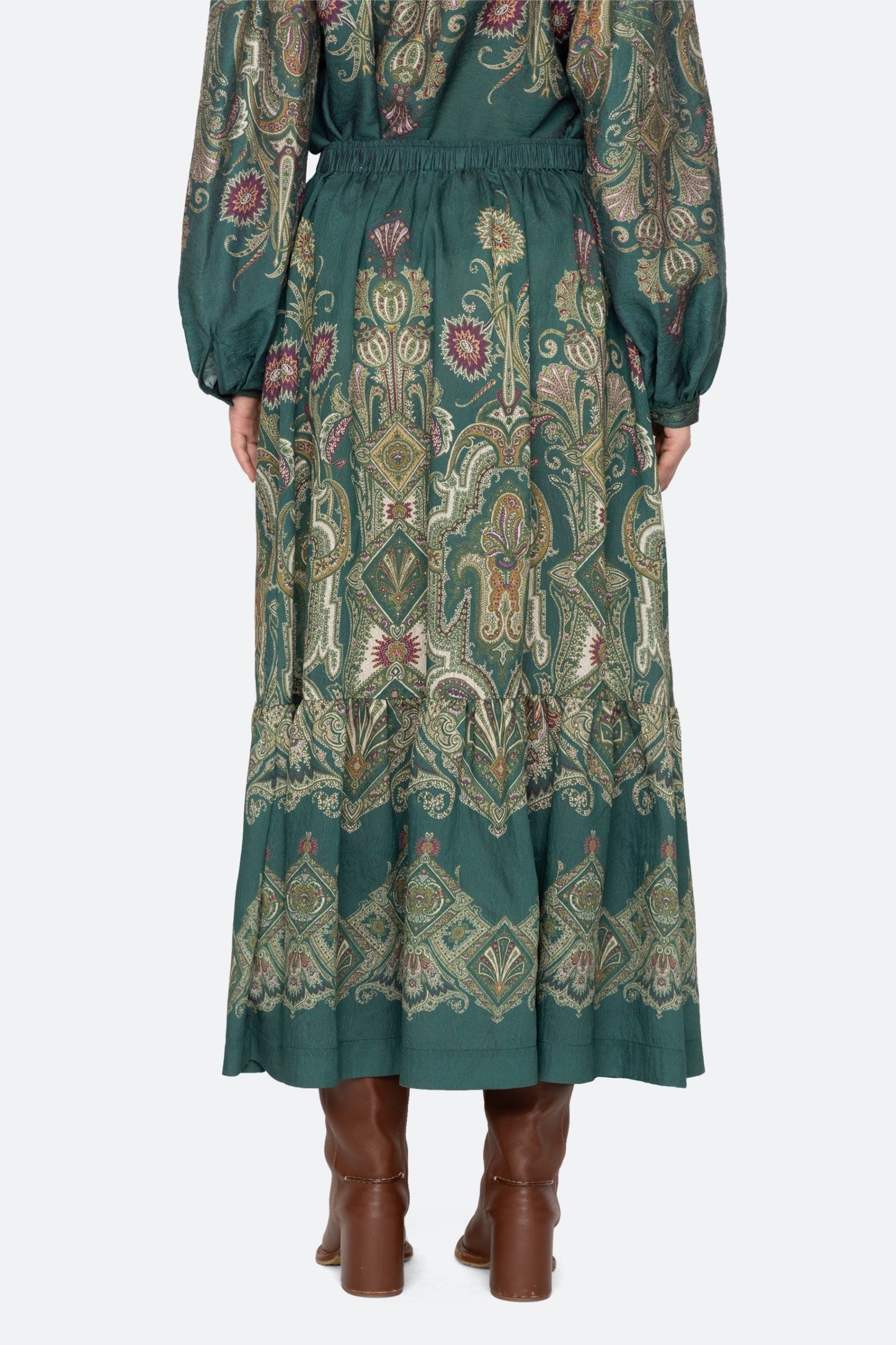 Hyacinth Print Midi Skirt Skirts SEA NEW YORK