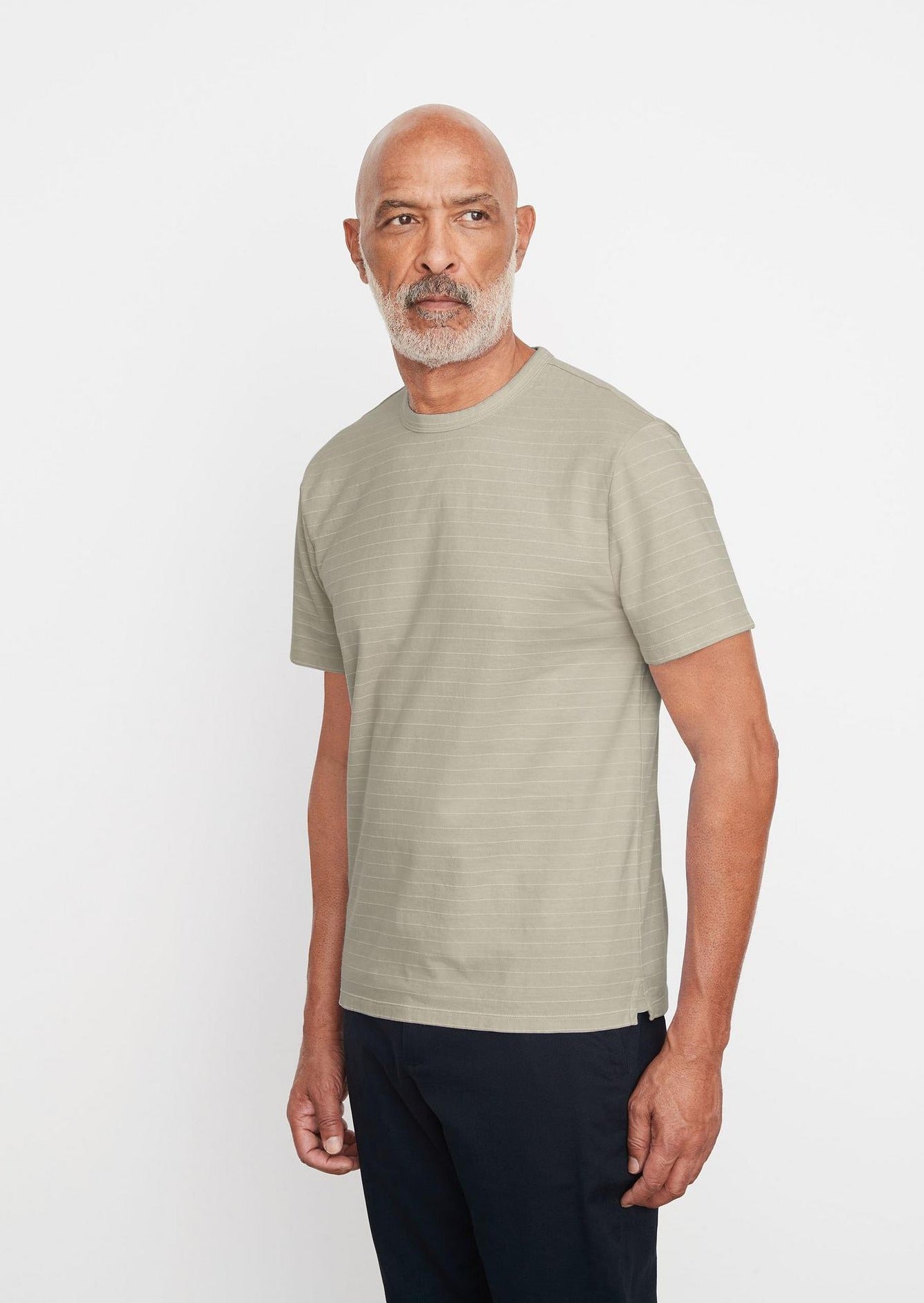 Garment Dyed Fleck Stripe Tee T-Shirts Vince Men   