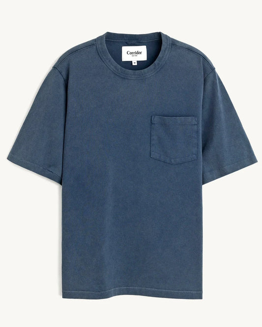 garment dye tee with pocket