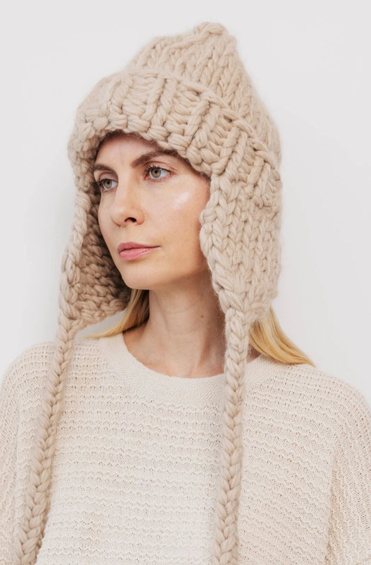 Hand Knit Hat Hats wol hide