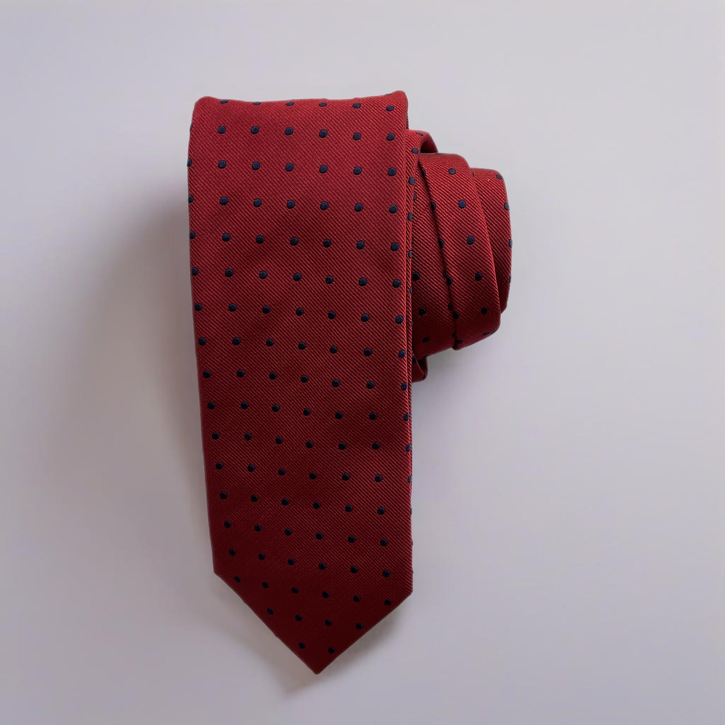 Dot Tie Ties Altea Red with Navy Dot