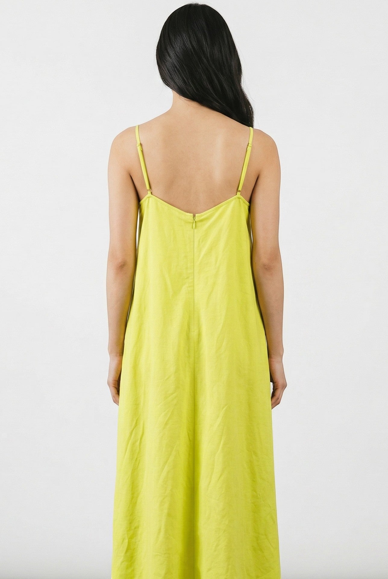 Calista Dress in Lemongrass Linen Blend Dresses CHRISTINE ALCALAY