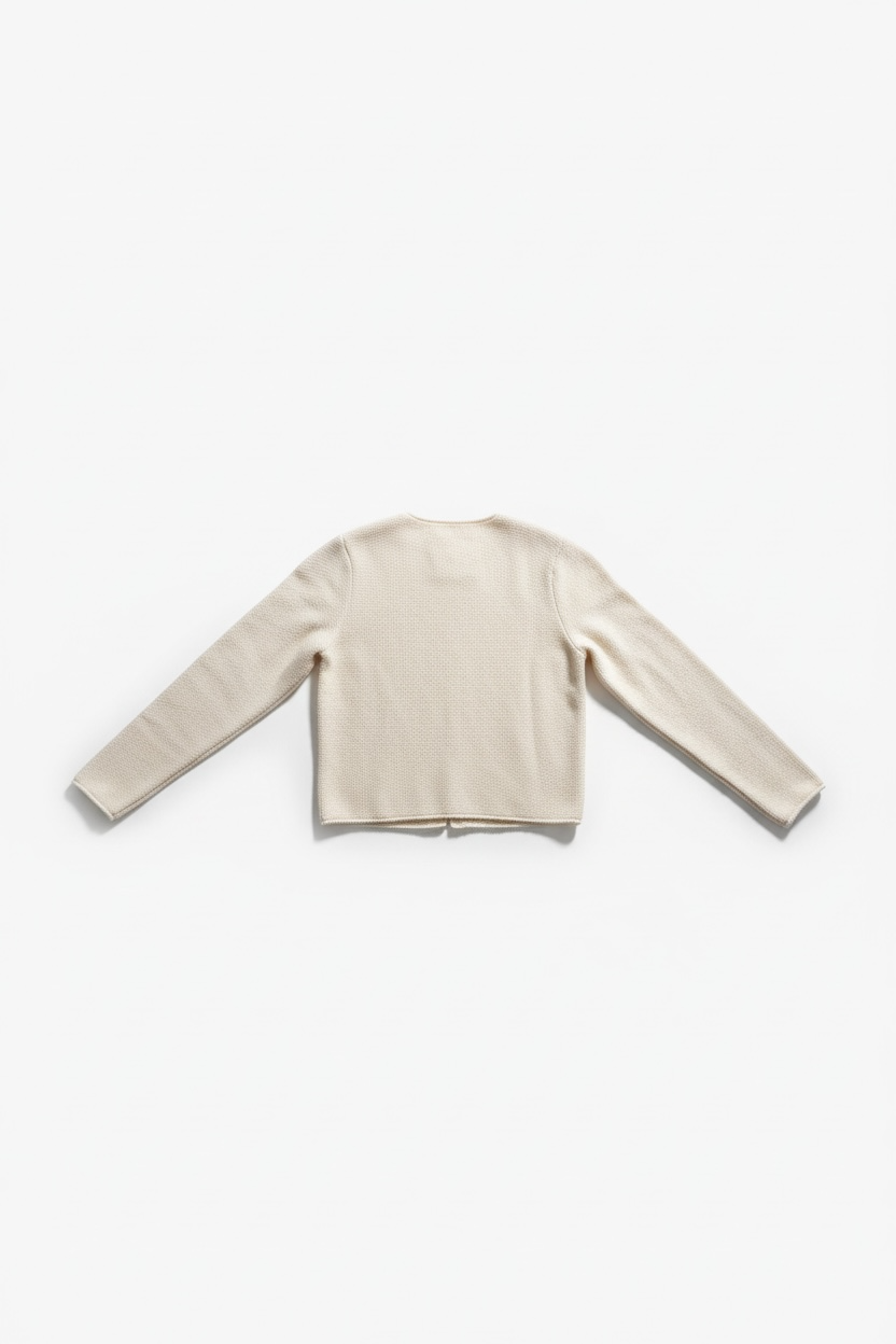 Lolita Cardigan in Cream Pima Cotton Shirts CHRISTINE ALCALAY