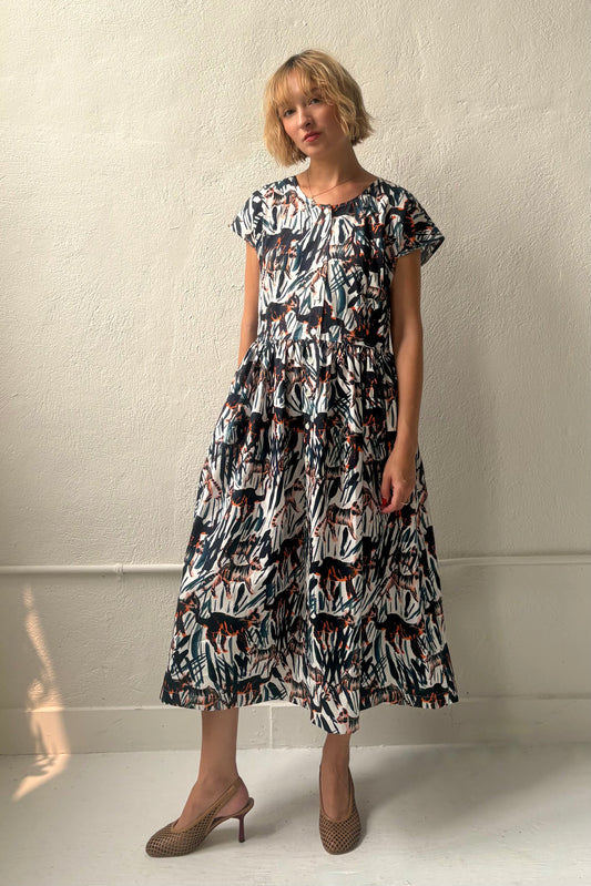 Hannah Dolman Sleeve Dress in Cotton Dresses CHRISTINE ALCALAY