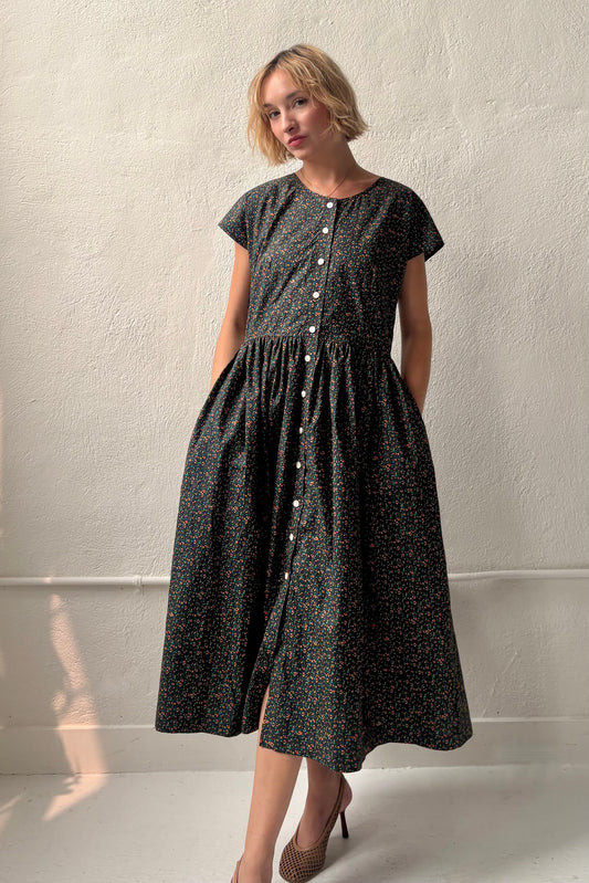 Hannah Dolman Sleeve Dress in Cotton Dresses CHRISTINE ALCALAY