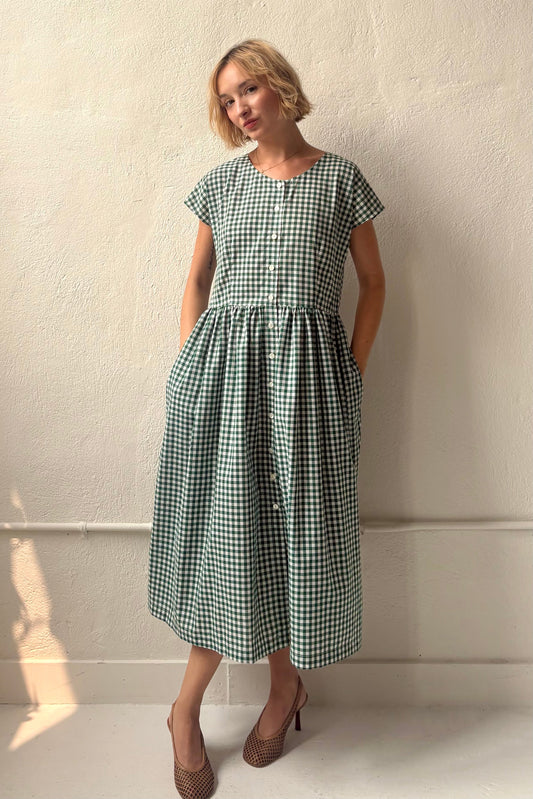 Hannah Dolman Sleeve Dress in Cotton Dresses CHRISTINE ALCALAY