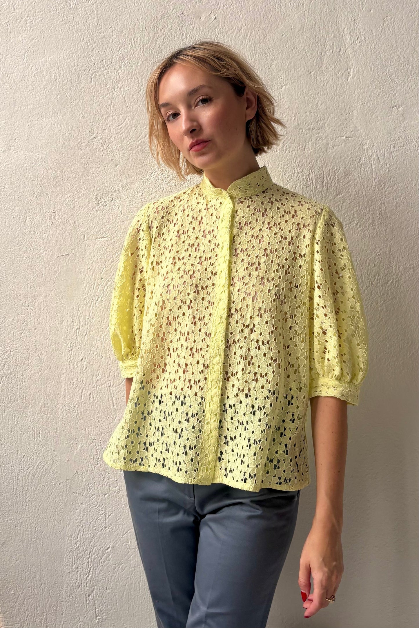 Livia Blouse in Corded Lace Tops CHRISTINE ALCALAY