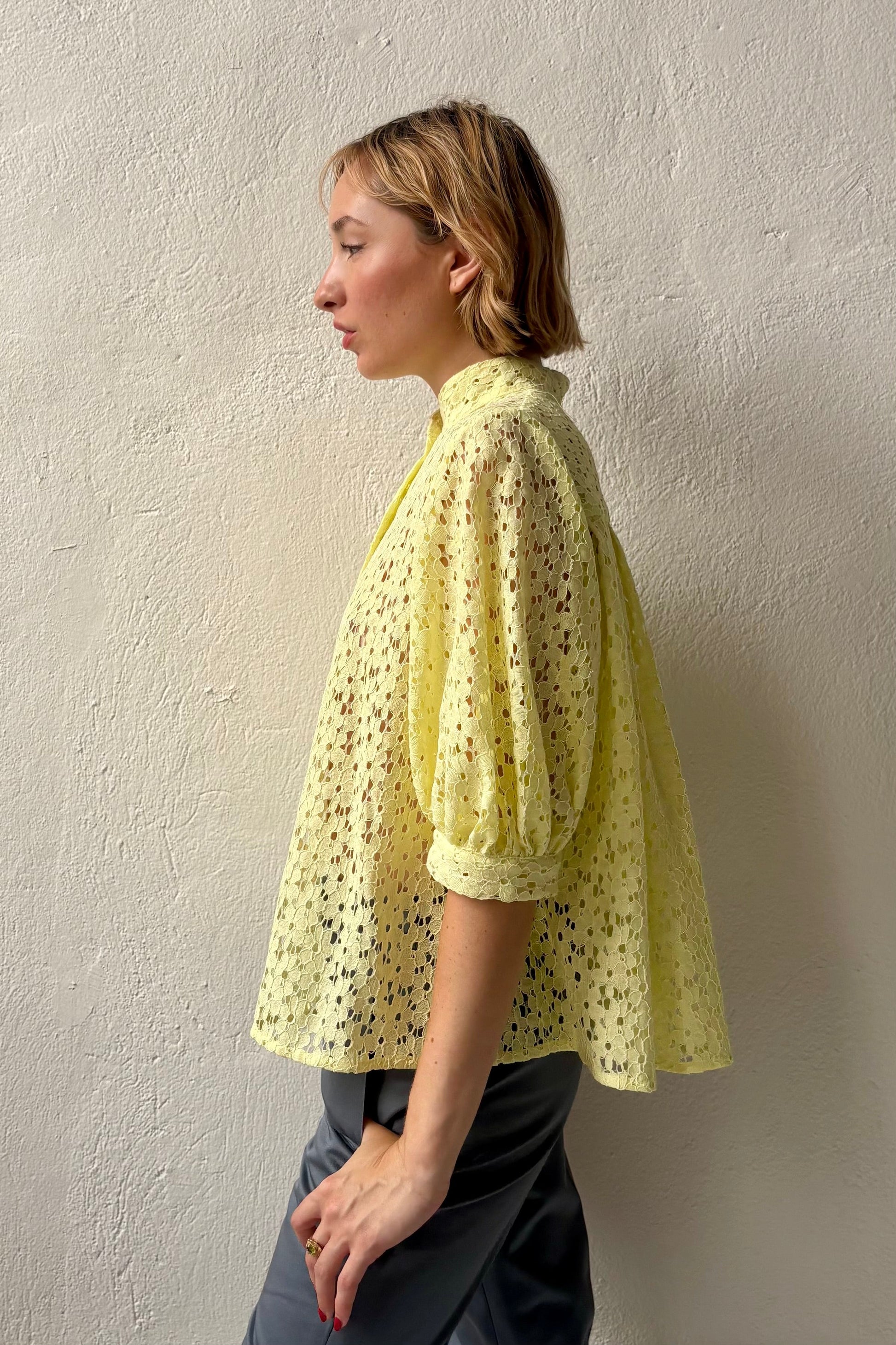 Livia Blouse in Corded Lace Tops CHRISTINE ALCALAY