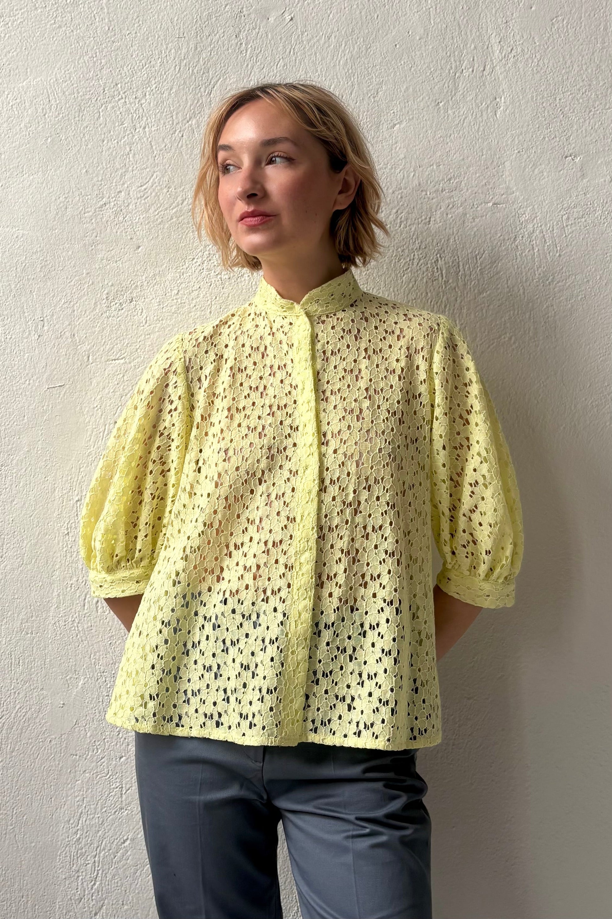 Livia Blouse in Corded Lace Tops CHRISTINE ALCALAY