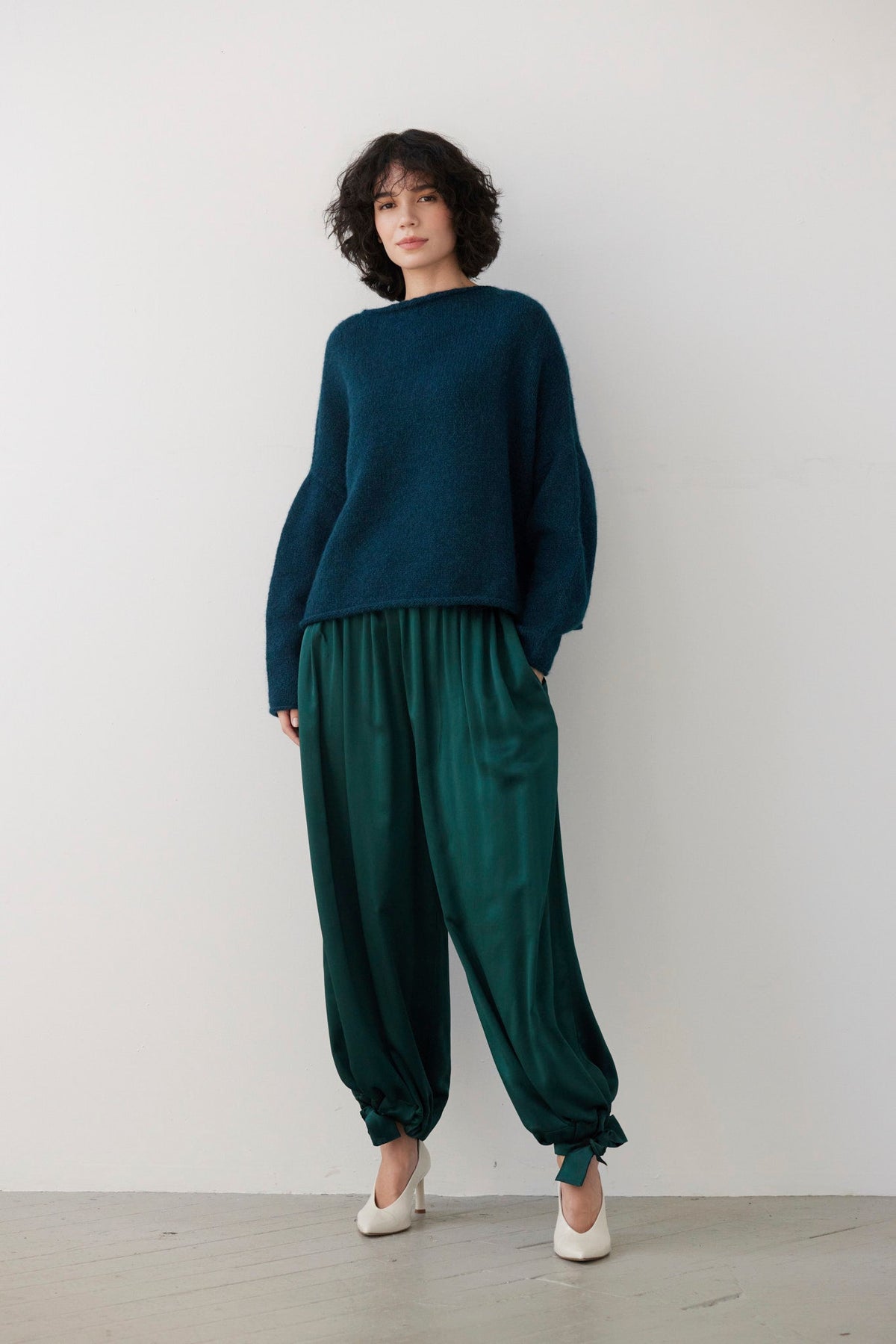 SAMPLE FW26 - Ines Sweater - Deep Teal Samples CHRISTINE ALCALAY - 2