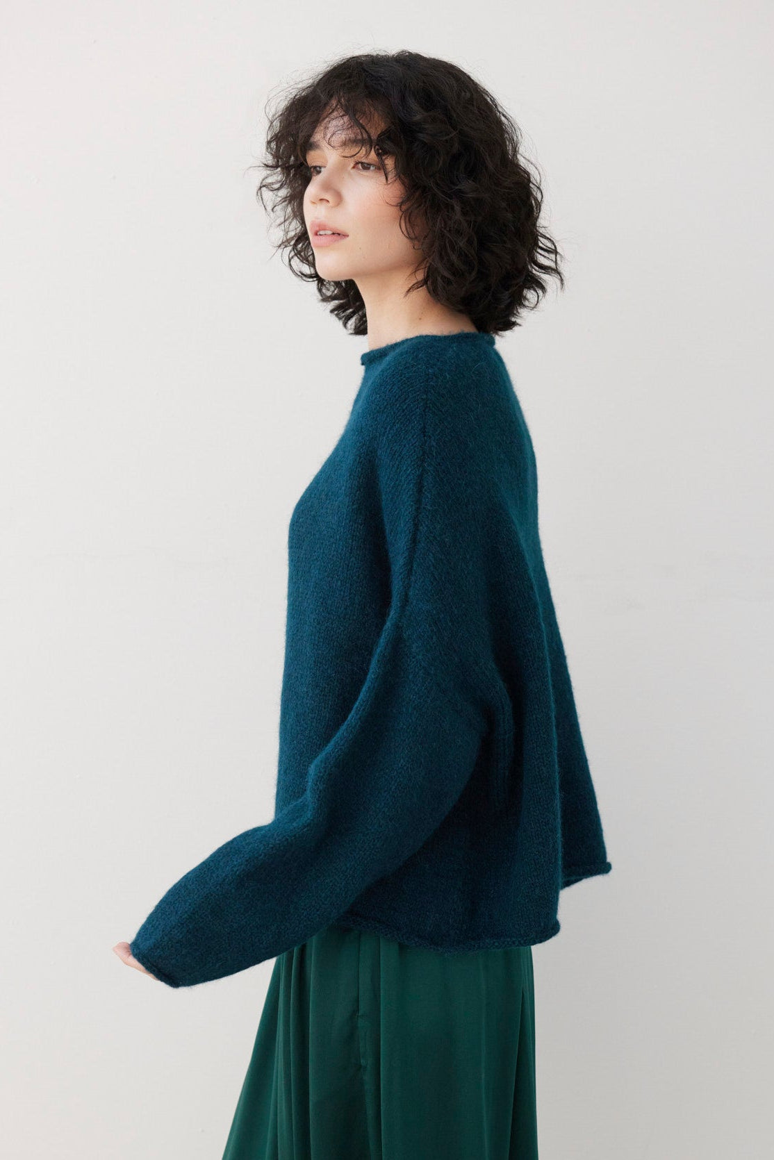 SAMPLE FW26 - Ines Sweater - Deep Teal Samples CHRISTINE ALCALAY - 4