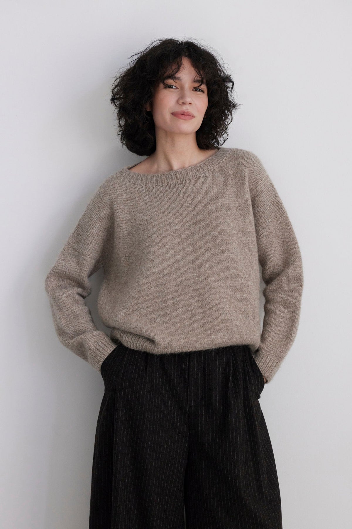 Jane Crew Neck Sweater in Alpaca Wool Sweaters CHRISTINE ALCALAY - 2