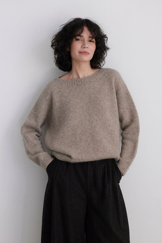 Jane Crew Neck Sweater in Alpaca Wool Sweaters CHRISTINE ALCALAY