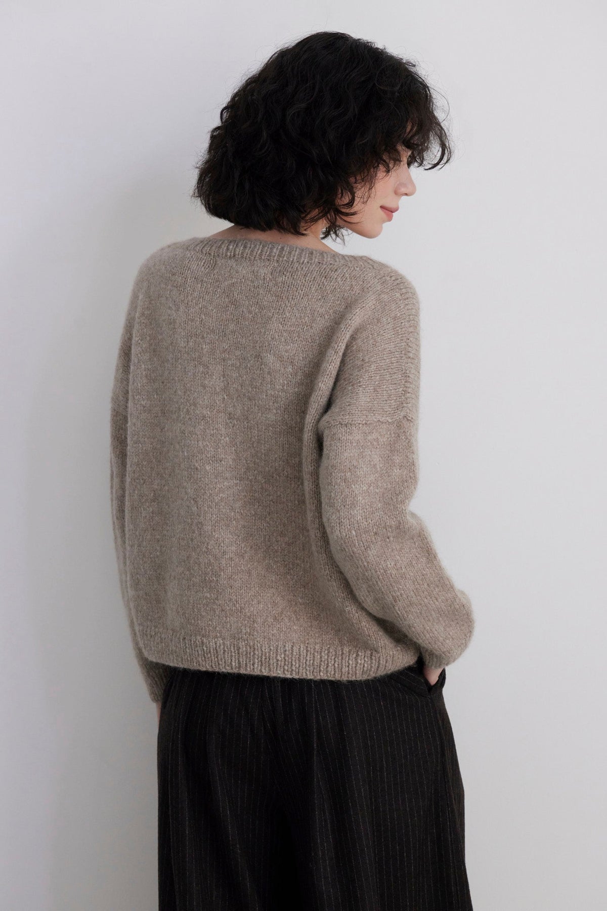 Jane Crew Neck Sweater in Alpaca Wool Sweaters CHRISTINE ALCALAY - 4