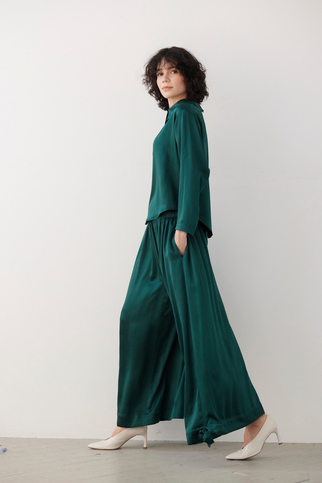 Joy Blouse in Silk Charmeuse Tops CHRISTINE ALCALAY