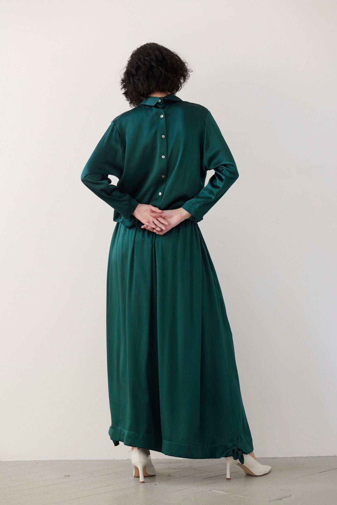 Joy Blouse in Silk Charmeuse Tops CHRISTINE ALCALAY