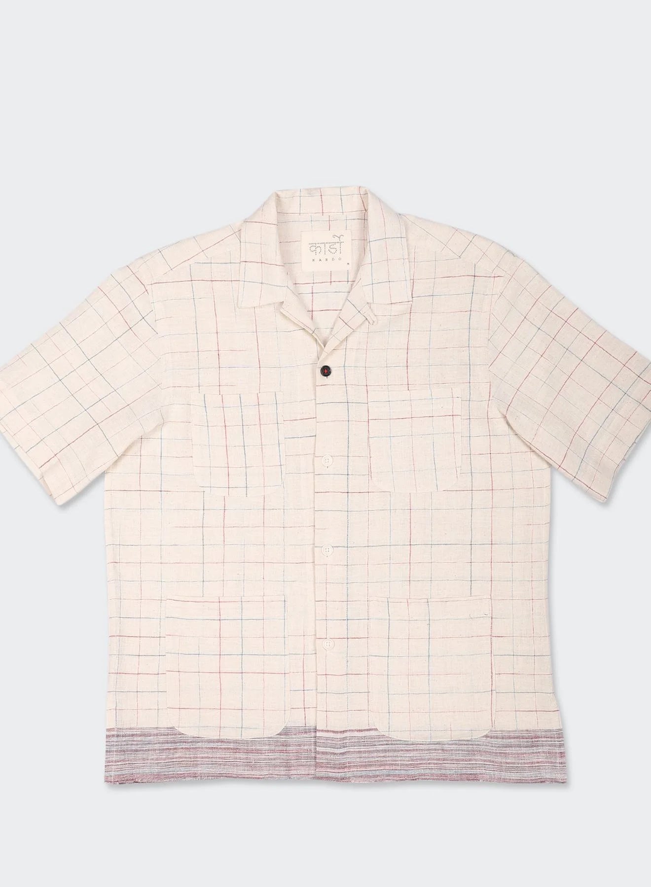 Pedro S/S Shirt SHIRT Kardo WHITE/WINDOWPANE S 