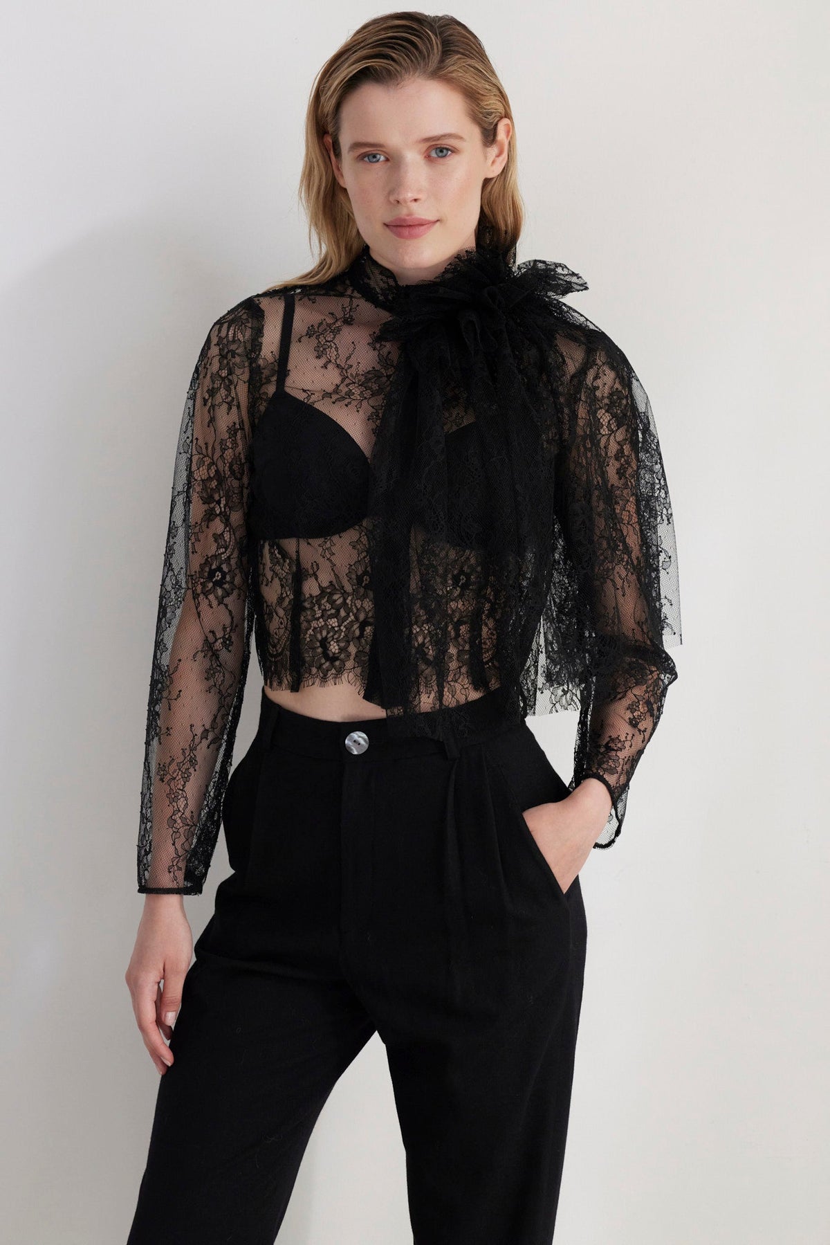 Sophia Tapered Pant in Wool Pants CHRISTINE ALCALAY - 3